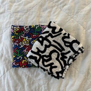 ETTA LOVES x KEITH HARING MUSLIN SQUARES